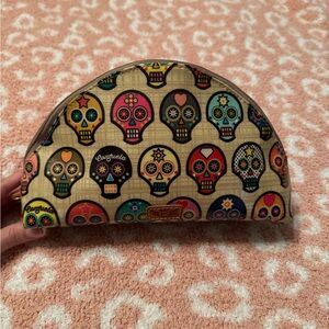 Consuela Sugar Skull Large Cosmetic Bag